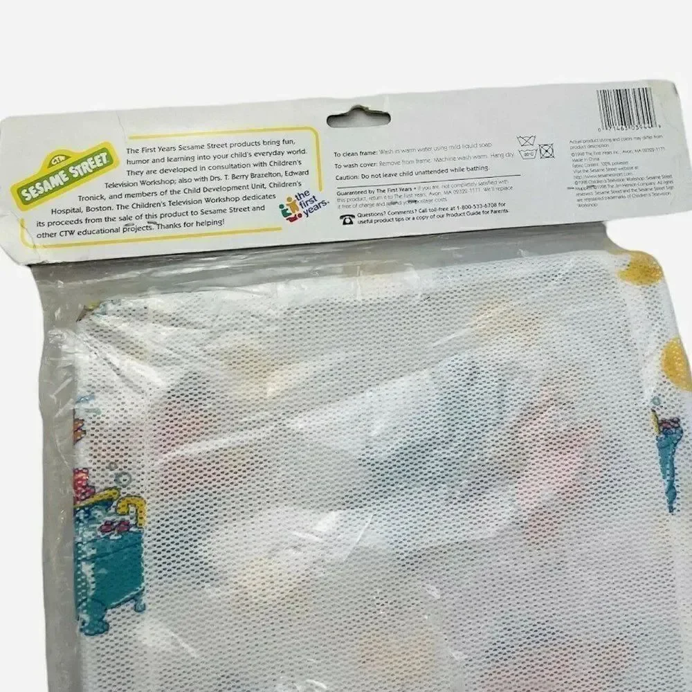 RARE VTG NOS 1998 Sesame Street Baby Bather Ernie First Years Henson Rubber Duck